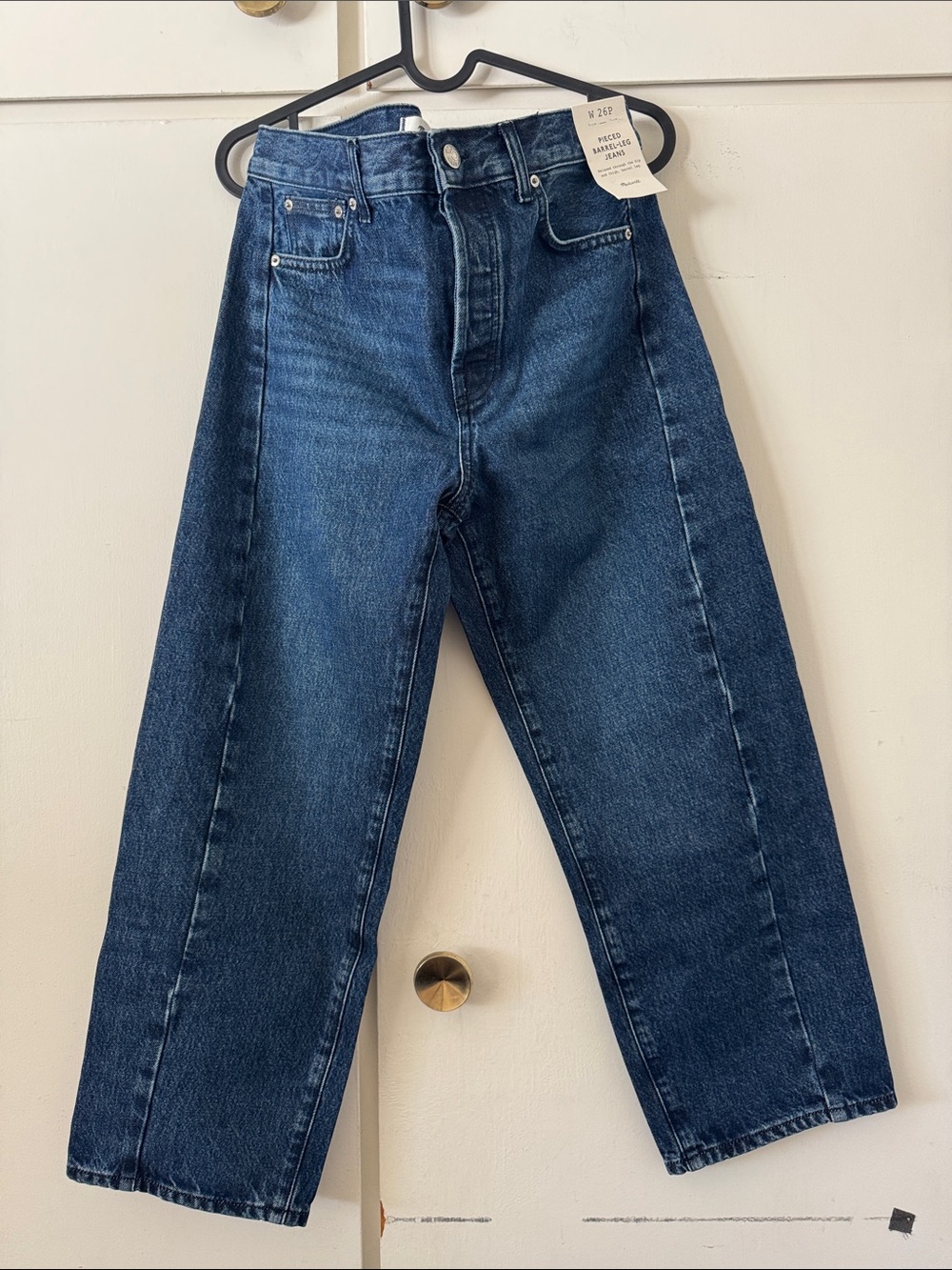 Madewell Petite Pieced Barrel-Leg Jeans - Picture 8 of 11